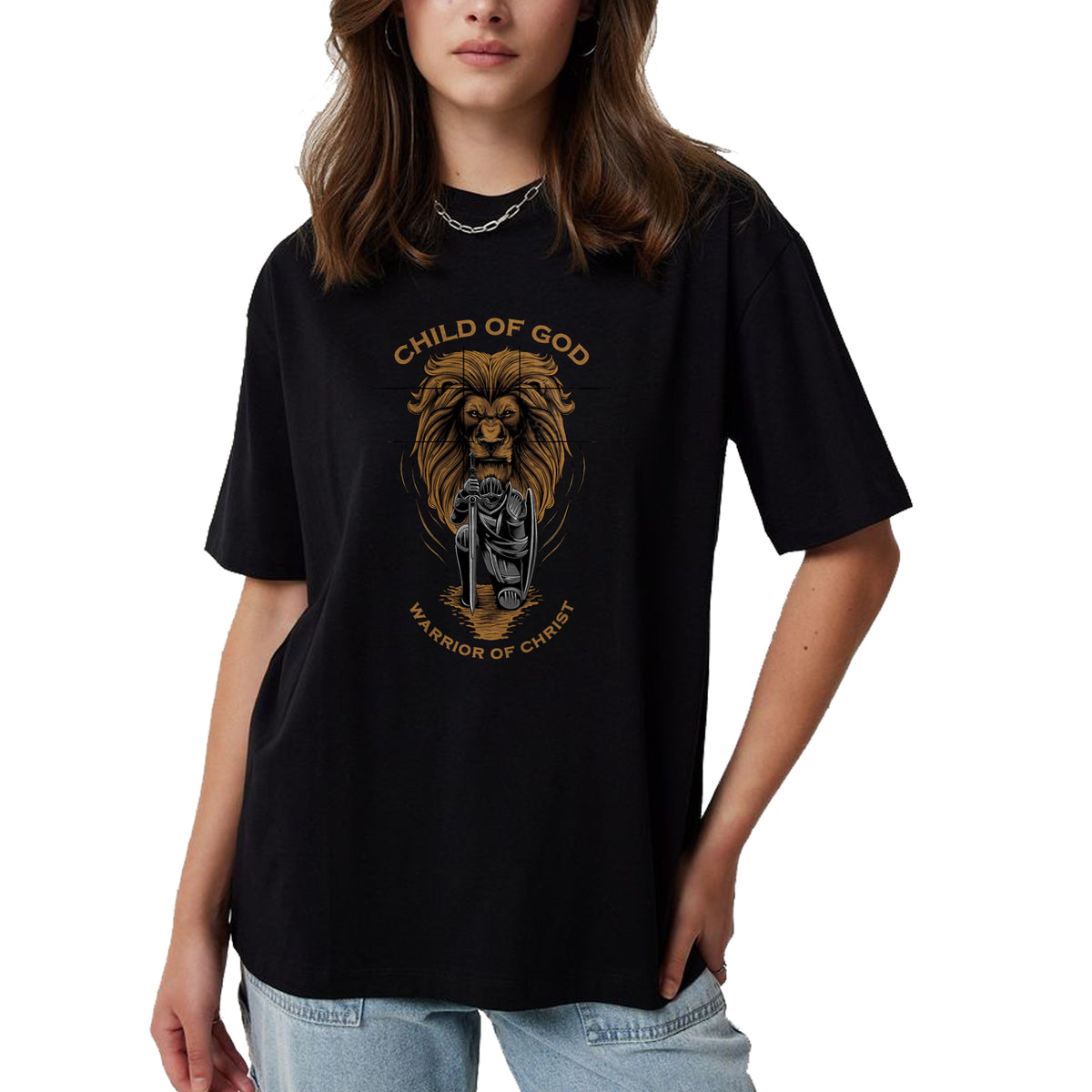 Christian Tee, Christian Faith Unisex T-Shirt/Hoodie/Sweatshirt HLT00 -  Child of God Warrior of Christ Jesus Christian Faith Graphic T-Shirt