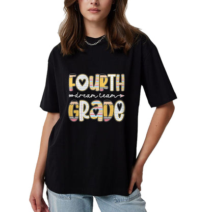 Best Student Shirt, Funny Back To School UnisexT-Shirt/Hoodie/Sweatshirt HLT00 - 4th Grade Dream Team Back to School Teacher Student Kids T-Shirt