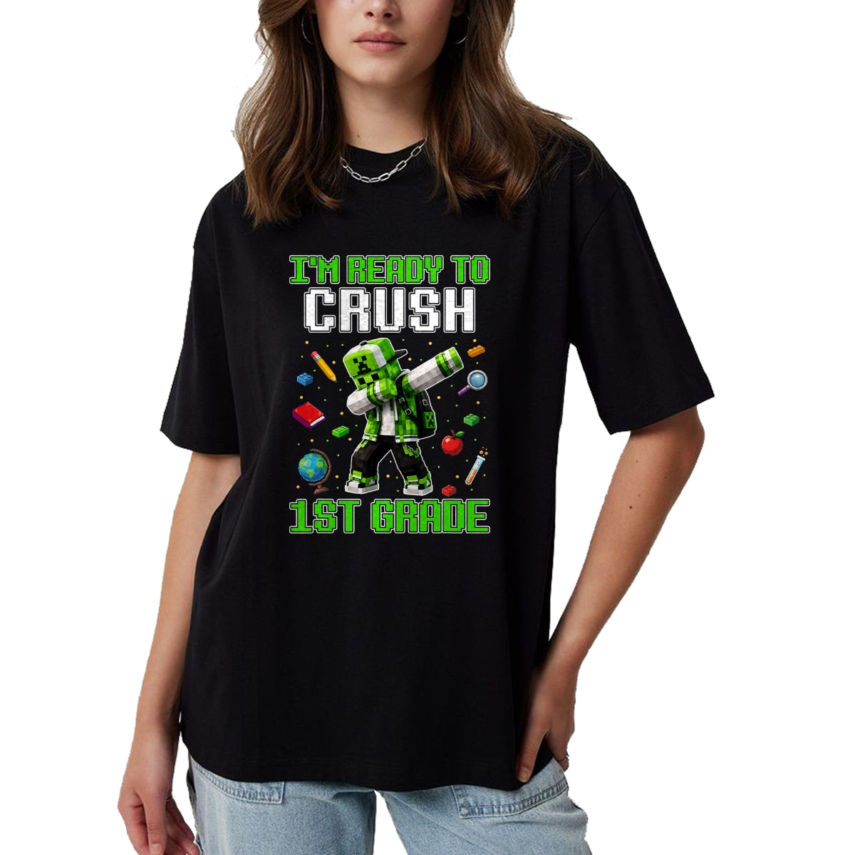 Best Student Shirt, Funny Back To School UnisexT-Shirt/Hoodie/Sweatshirt HLT00 - Back to School 1st Grade Boys Gamer First Day of First Grade T-Shirt