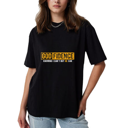 Christian Tee, Christian Faith Unisex T-Shirt/Hoodie/Sweatshirt HLT00 - Knowing I Can_t But He Can Christian Religious Jesus T-Shirt (1)