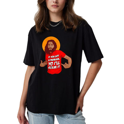 Christian Tee, Christian Faith Unisex T-Shirt/Hoodie/Sweatshirt HLT00 - Funny Jesus Christian Meme Yo I_ll Solve It Christmas T-Shirt