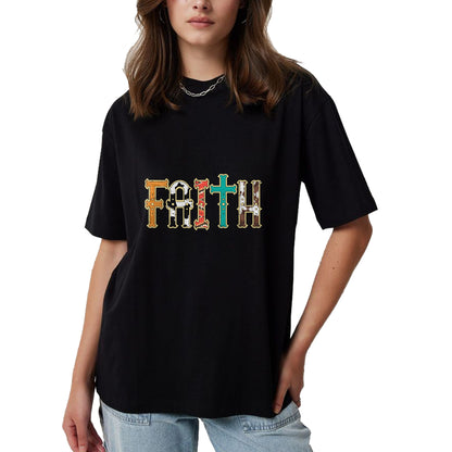 Christian Tee, Christian Faith Unisex T-Shirt/Hoodie/Sweatshirt HLT00 - Faith Patterns God Jesus Religious Christian Men Women Kids T-Shirt