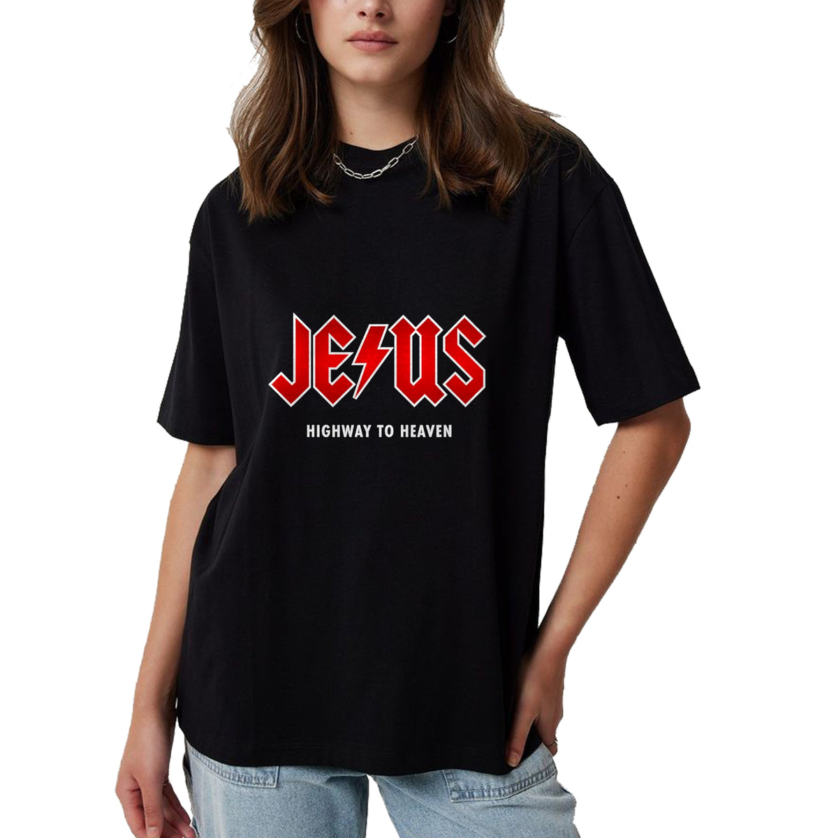 Christian Tee, Christian Faith Unisex T-Shirt/Hoodie/Sweatshirt HLT00 - Jesus - Highway to Heaven - Hard Rocker & Devout Christian T-Shirt