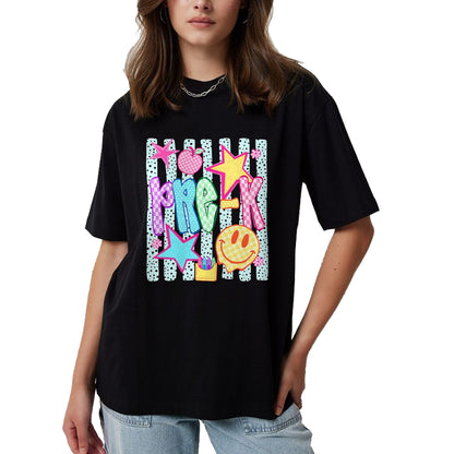 Best Student Shirt, Funny Back To School UnisexT-Shirt/Hoodie/Sweatshirt HLT00 - Back to School Colorful Pre K Checkered Girl Teacher T-Shirt