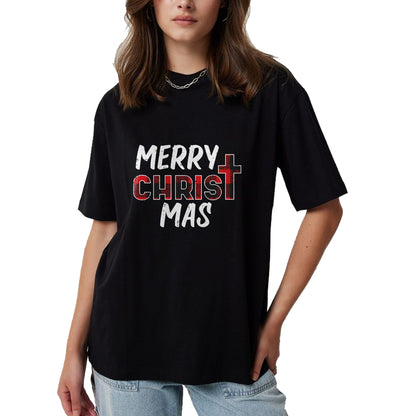 Christian Tee, Christian Faith Unisex T-Shirt/Hoodie/Sweatshirt HLT00 - Merry Christ Mas Christian Jesus Christmas Xmas T-Shirt