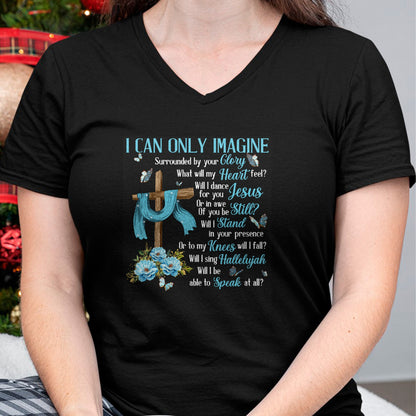 Christian Tee, Christian Faith Unisex T-Shirt/Hoodie/Sweatshirt HLT00 - I Only Can Imagine Faith Christian Faith Jesus God Lover T-Shirt