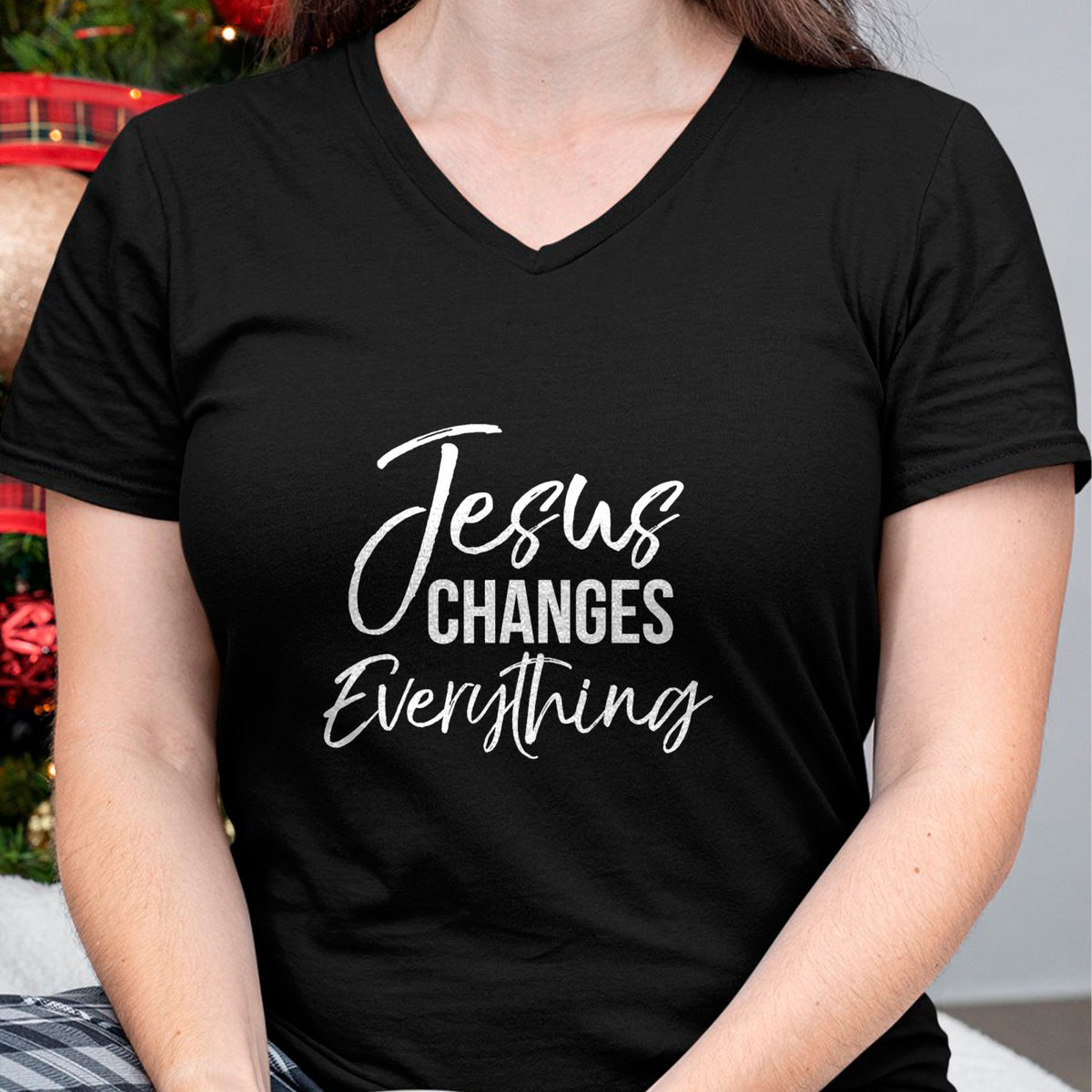 Christian Tee, Christian Faith Unisex T-Shirt/Hoodie/Sweatshirt HLT00 - Jesus Changes Everything Shirt Christian Baptism & Salvation T-Shirt