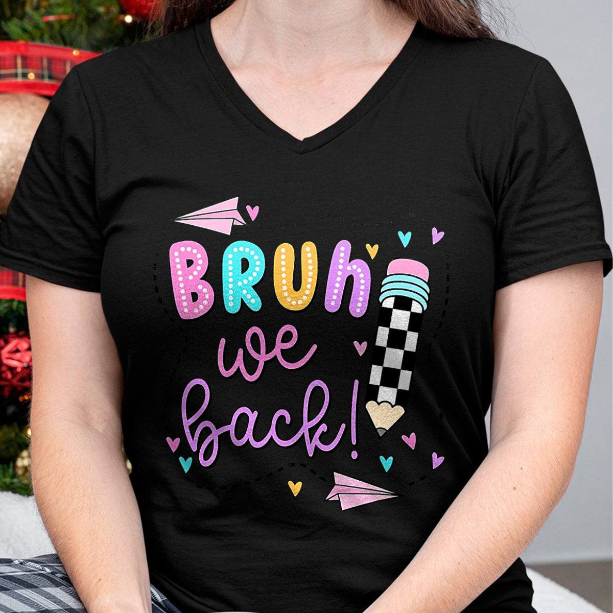 Best Student Shirt, Funny Back To School UnisexT-Shirt/Hoodie/Sweatshirt HLT00 - Bruh We Back First Day of School Funny Student Teacher Kids T-Shirt (3)
