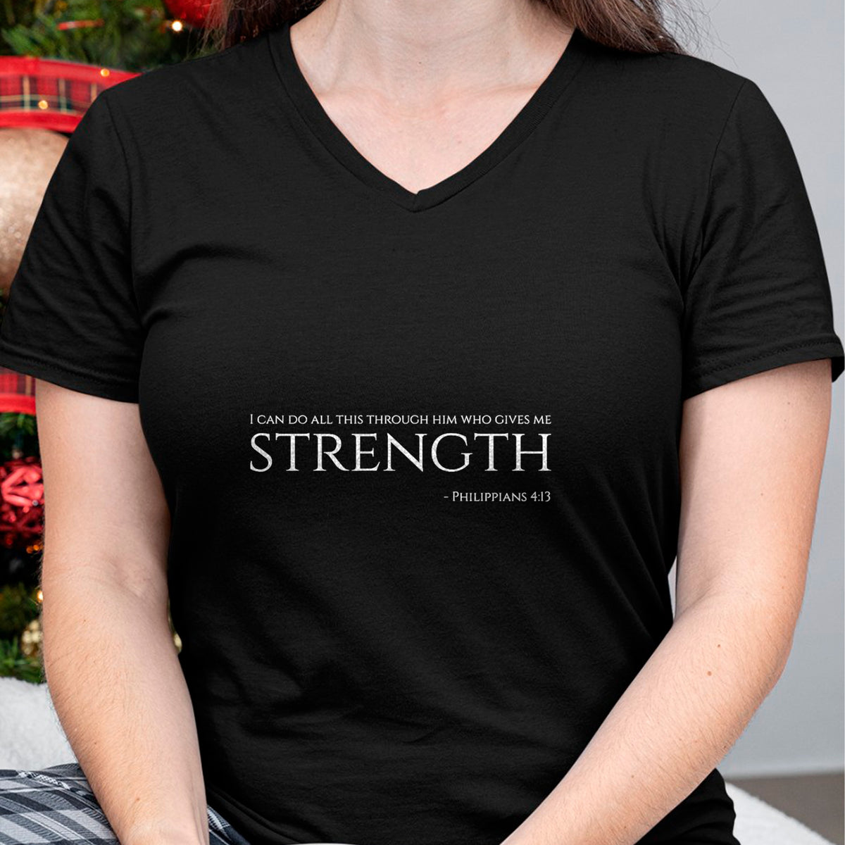 Christian Tee, Christian Faith Unisex T-Shirt/Hoodie/Sweatshirt HLT00 - Christian Bible - Philippians 413 - Motivational Quote T-Shirt