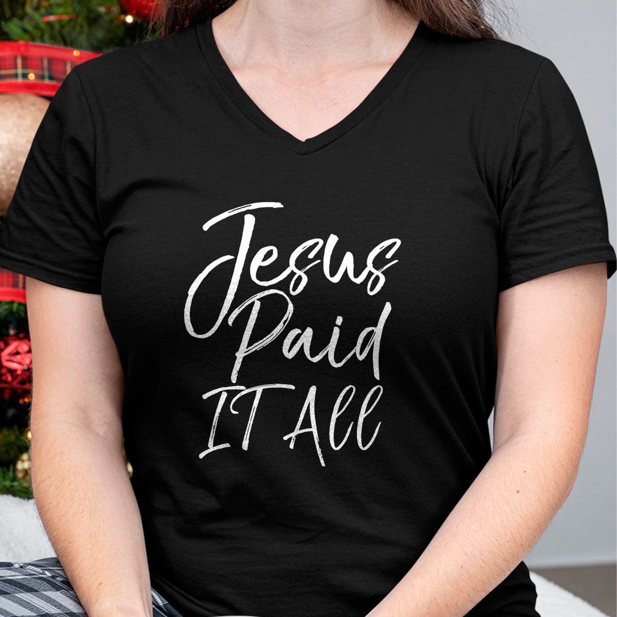 Christian Tee, Christian Faith Unisex T-Shirt/Hoodie/Sweatshirt HLT00 - Christian Salvation Quote Forgiveness Gift Jesus Paid it All T-Shirt