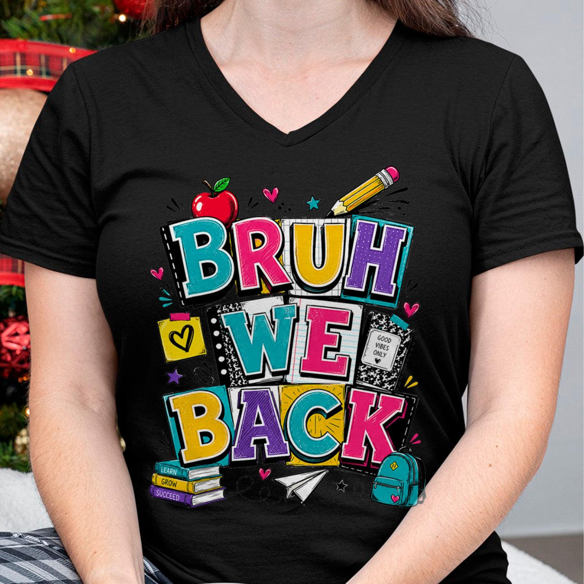Best Student Shirt, Funny Back To School UnisexT-Shirt/Hoodie/Sweatshirt HLT00 - Bruh We Back First Day of School Funny Student Teacher Kids T-Shirt