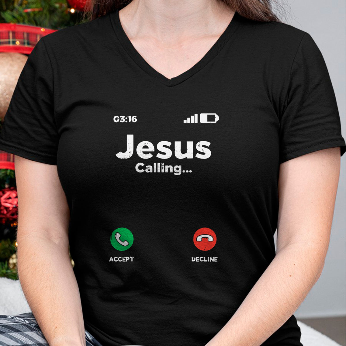 Christian Tee, Christian Faith Unisex T-Shirt/Hoodie/Sweatshirt HLT00 - Jesus Calling God Christ Faith Religious Christian Gift T-Shirt