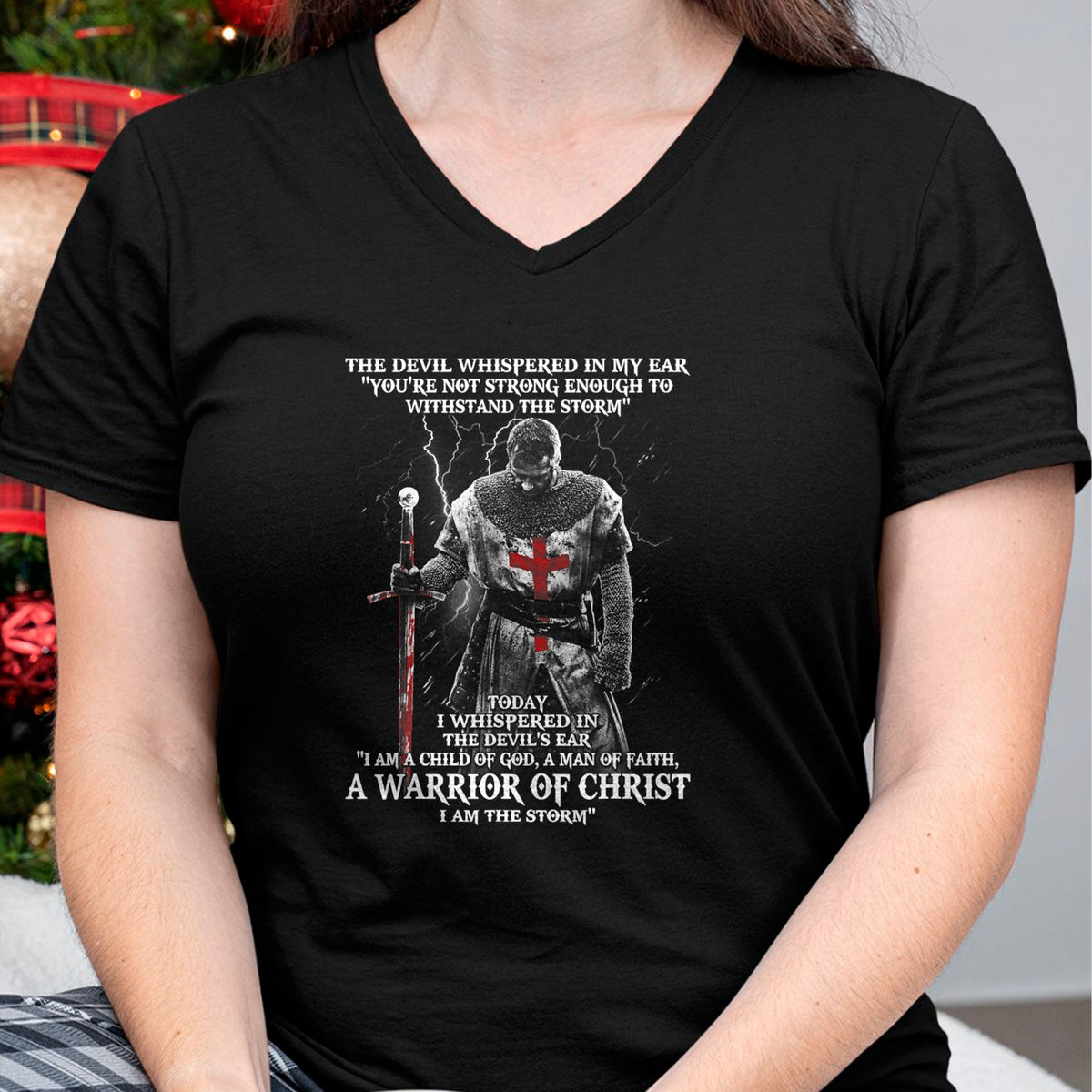 Christian Tee, Christian Faith Unisex T-Shirt/Hoodie/Sweatshirt HLT00 -  A Warrior of christ Tshirt T-Shirt