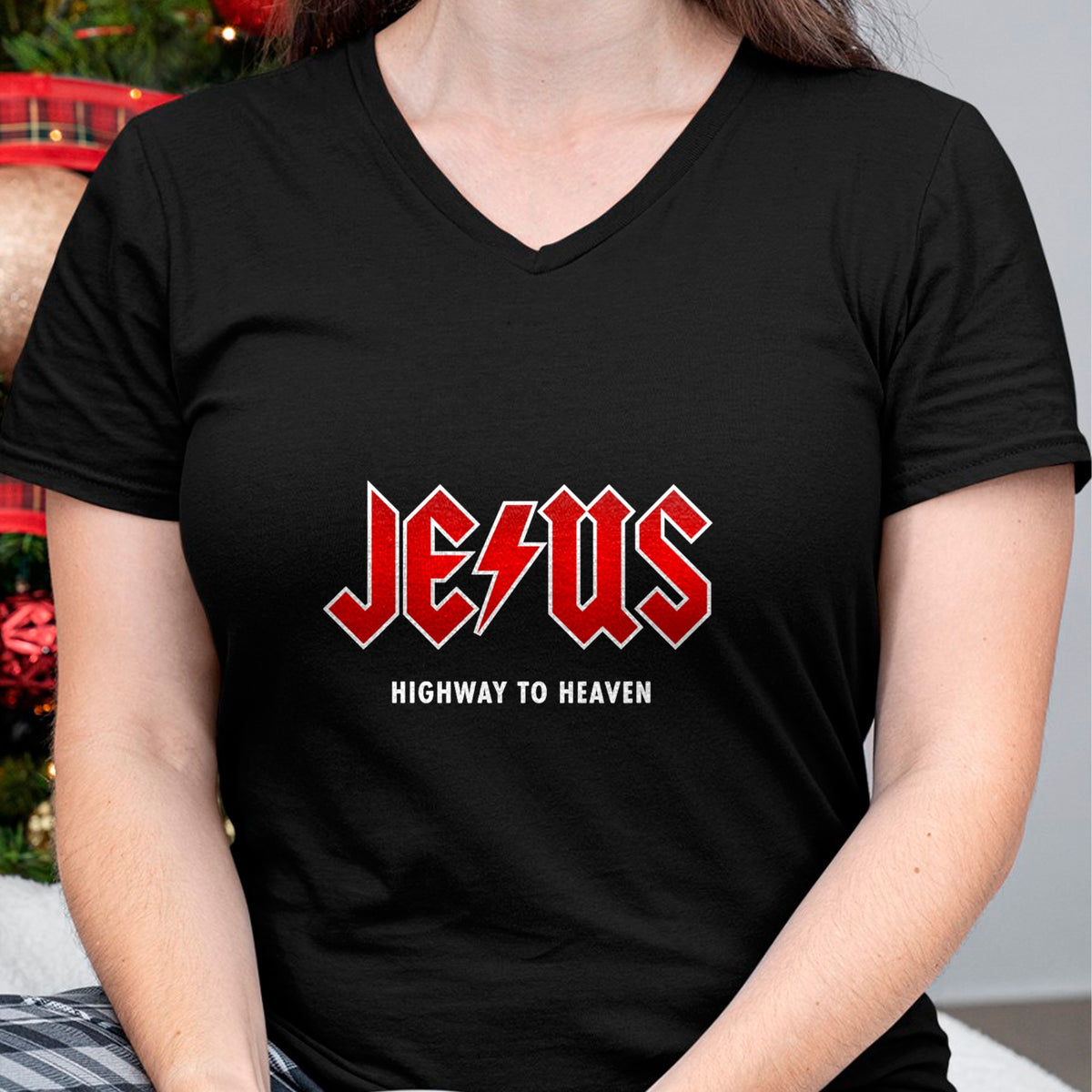 Christian Tee, Christian Faith Unisex T-Shirt/Hoodie/Sweatshirt HLT00 - Jesus - Highway to Heaven - Hard Rocker & Devout Christian T-Shirt