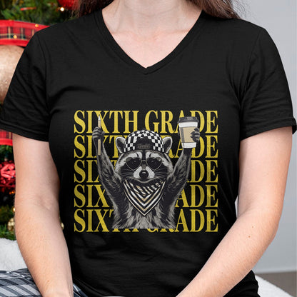 Best Student Shirt, Funny Back To School UnisexT-Shirt/Hoodie/Sweatshirt HLT00 - Funny Sixth Grade Raccoon Back to School Teacher T-Shirt