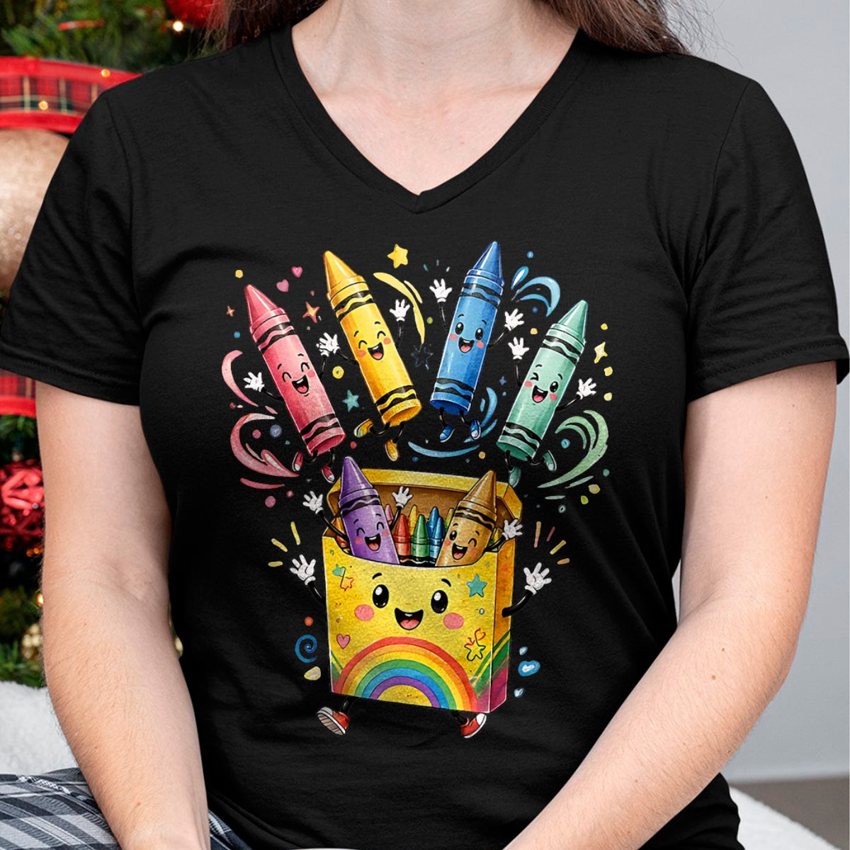 Best Student Shirt, Funny Back To School UnisexT-Shirt/Hoodie/Sweatshirt HLT00 - Cute Crayon Box Back to School Teacher Preschool Classroom T-Shirt