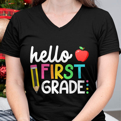 Best Student Shirt, Funny Back To School UnisexT-Shirt/Hoodie/Sweatshirt HLT00 - Hello First Grade Team 1st Grade Back to School Teacher Kids T-Shirt