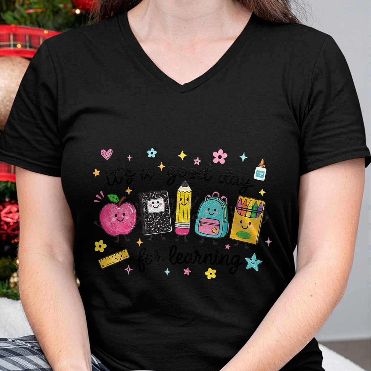 Best Student Shirt, Funny Back To School UnisexT-Shirt/Hoodie/Sweatshirt HLT00 - It_s A Good Day for Learning Cute School Supplies T-Shirt