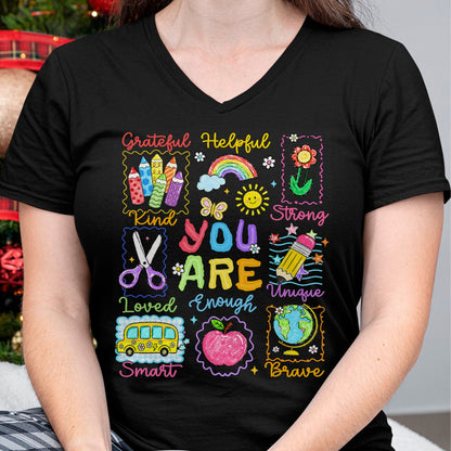 Best Student Shirt, Funny Back To School UnisexT-Shirt/Hoodie/Sweatshirt HLT00 - Back to School You are Smart Kind Enough Teacher Kid T-Shirt