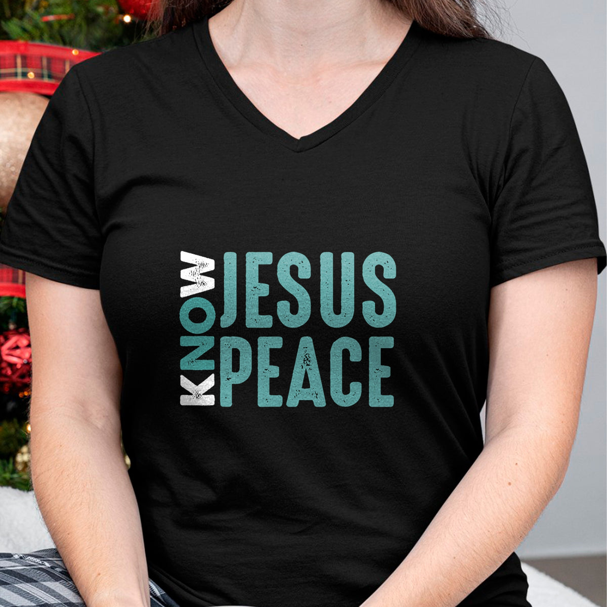 Christian Tee, Christian Faith Unisex T-Shirt/Hoodie/Sweatshirt HLT00 - Jesus Christian Bible Verse Scripture Know Jesus Know Peace T-Shirt