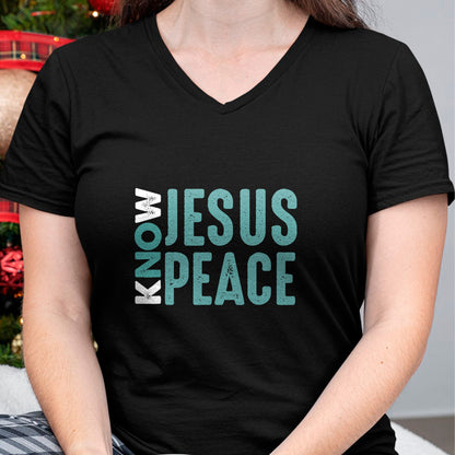 Christian Tee, Christian Faith Unisex T-Shirt/Hoodie/Sweatshirt HLT00 - Jesus Christian Bible Verse Scripture Know Jesus Know Peace T-Shirt