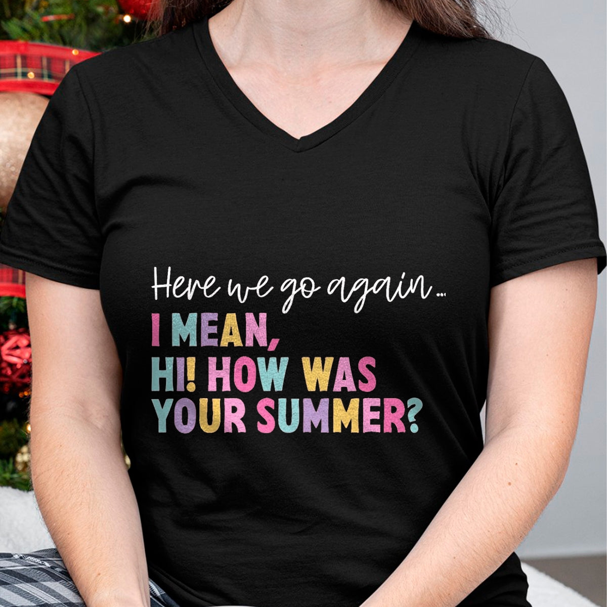 Best Student Shirt, Funny Back To School UnisexT-Shirt/Hoodie/Sweatshirt HLT00 - Here We Go Again Teacher Student First Day Back to School T-Shirt, Men, Black, 3X-Large
