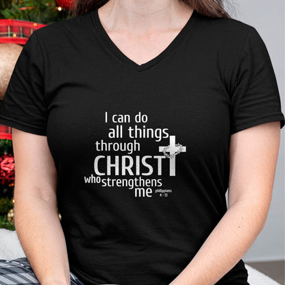 Christian Tee, Christian Faith Unisex T-Shirt/Hoodie/Sweatshirt HLT00 - I Can Do All Things Through Christ - Christian Gift T-Shirt T-Shirt