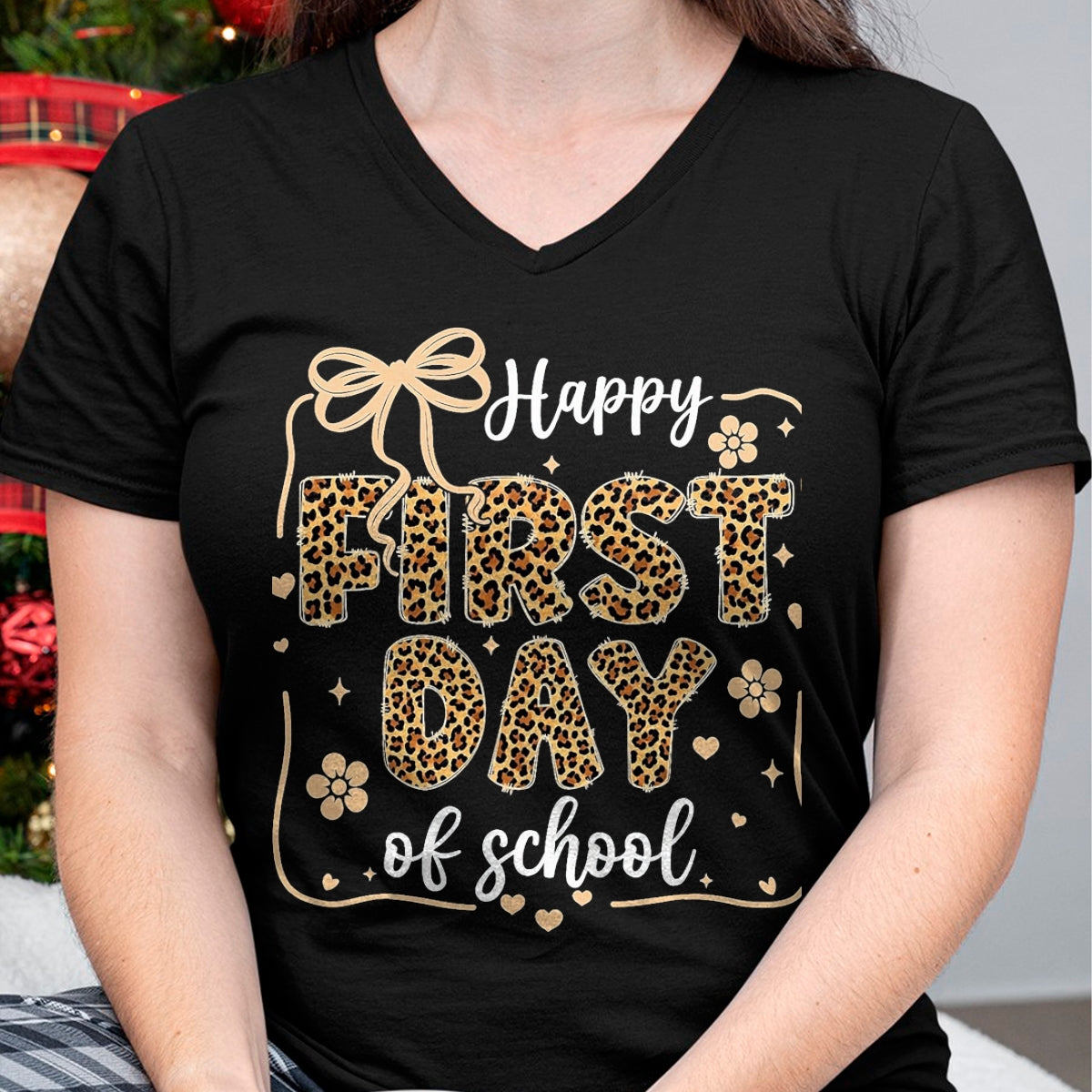 Best Student Shirt, Funny Back To School UnisexT-Shirt/Hoodie/Sweatshirt HLT00 - Cute Leopard Happy First Day of School for Teacher Girls Kid T-Shirt, Men, Black, 3X-Large