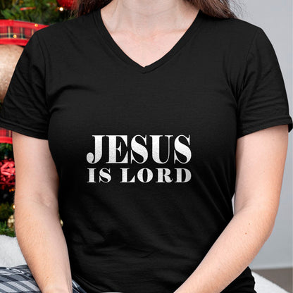 Christian Tee, Christian Faith Unisex T-Shirt/Hoodie/Sweatshirt HLT00 - Jesus Is Lord Christian God Christ T-Shirt Gift White Word T-Shirt