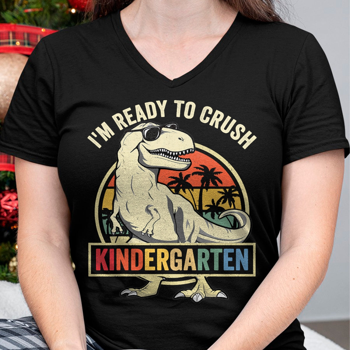 Best Student Shirt, Funny Back To School UnisexT-Shirt/Hoodie/Sweatshirt HLT00 - I_m Ready to Crush Kindergarten Back to School Dinosaur Boys T-Shirt