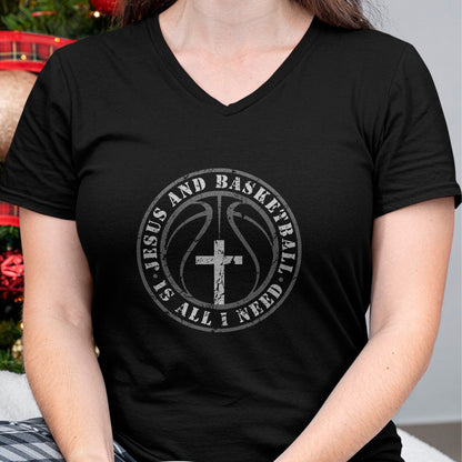 Christian Tee, Christian Faith Unisex T-Shirt/Hoodie/Sweatshirt HLT00 -  Basketball and Jesus Christian Faith Love Basketball & Jesus T-Shirt