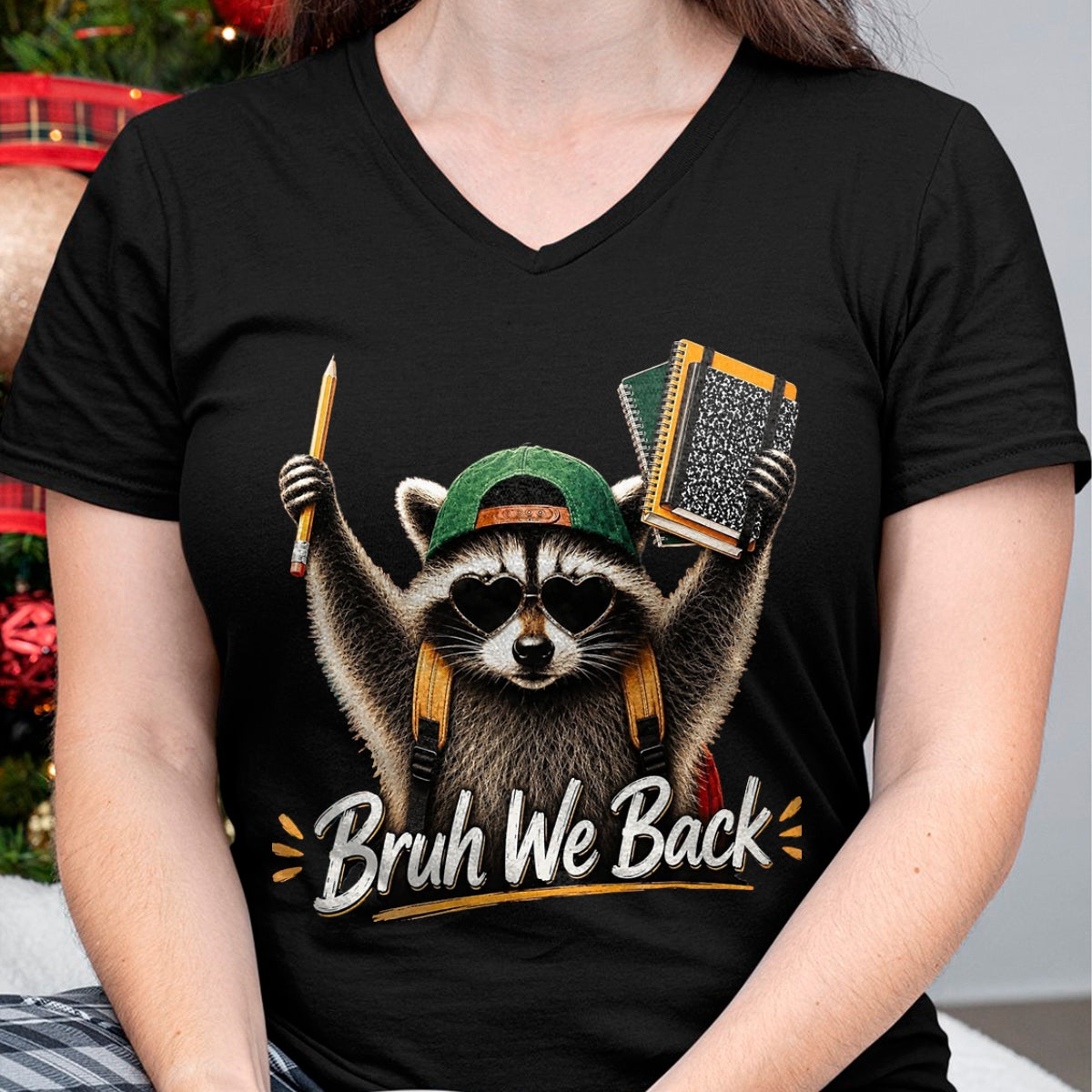 Best Student Shirt, Funny Back To School UnisexT-Shirt/Hoodie/Sweatshirt HLT00 - Funny Back to School Raccoon Bruh We Back for Boys Girls T-Shirt, Men, Black, 3X-Large