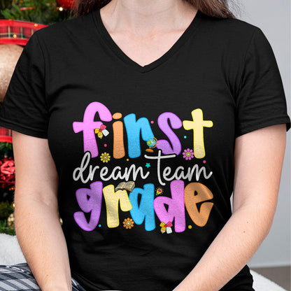 Best Student Shirt, Funny Back To School UnisexT-Shirt/Hoodie/Sweatshirt HLT00 - 1st Grade Dream Team Back to School Teacher Student Kids T-Shirt