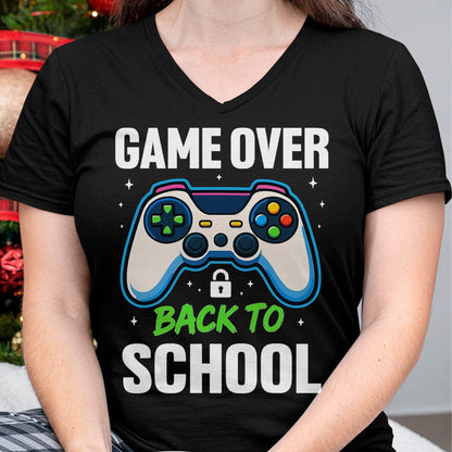 Best Student Shirt, Funny Back To School UnisexT-Shirt/Hoodie/Sweatshirt HLT00 - Game Over Back to School Shirt Funny Kids First Day School T-Shirt, Men, Black, 3X-Large