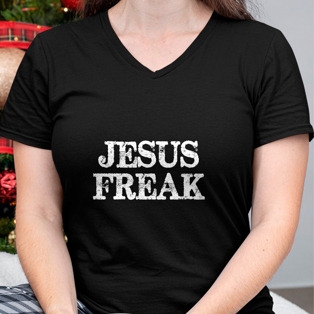 Christian Tee, Christian Faith Unisex T-Shirt/Hoodie/Sweatshirt HLT00 - Jesus Freak Distressed T-Shirt Christian Religious Shirt T-Shirt