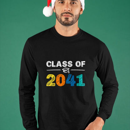 Best Student Shirt, Funny Back To School UnisexT-Shirt/Hoodie/Sweatshirt HLT00 - Class of 2041 Grow With Me First Day of School Graduation T-Shirt