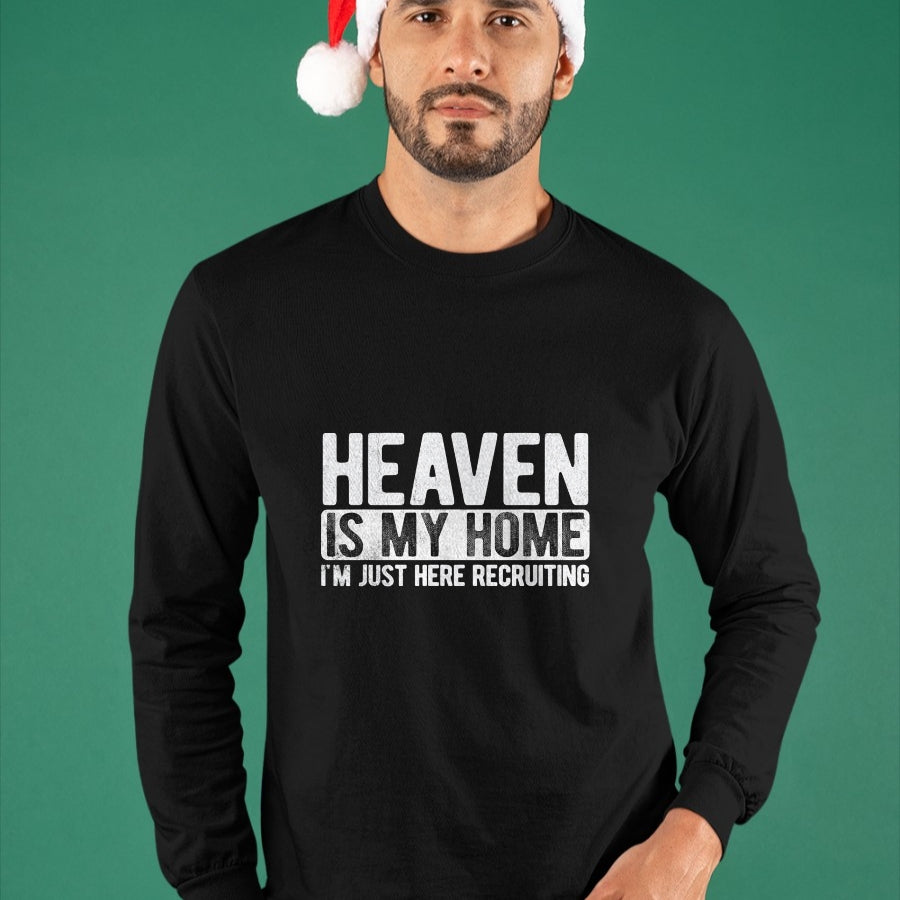 Christian Tee, Christian Faith Unisex T-Shirt/Hoodie/Sweatshirt HLT00 - Heaven Is My Home Christian Religious Jesus T-Shirt