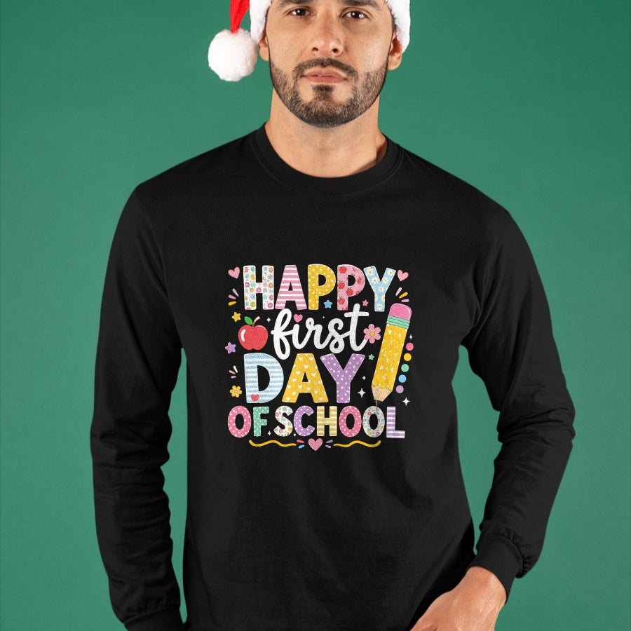 Best Student Shirt, Funny Back To School UnisexT-Shirt/Hoodie/Sweatshirt HLT00 - Happy First Day of School Teacher Student Back to School T-Shirt, Men, Black, 3X-Large