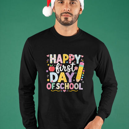 Best Student Shirt, Funny Back To School UnisexT-Shirt/Hoodie/Sweatshirt HLT00 - Happy First Day of School Teacher Student Back to School T-Shirt, Men, Black, 3X-Large