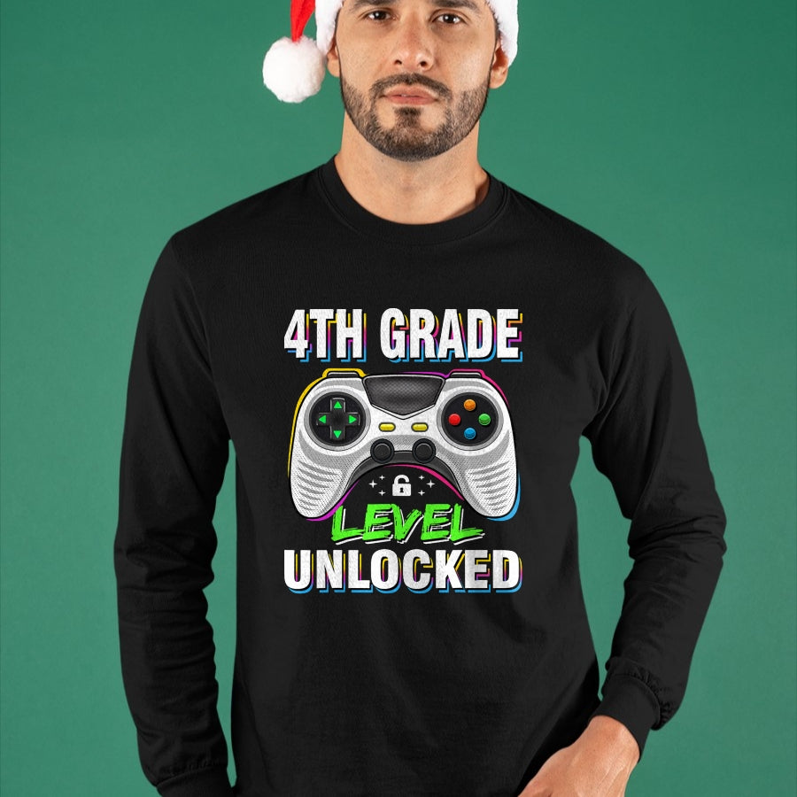 Best Student Shirt, Funny Back To School UnisexT-Shirt/Hoodie/Sweatshirt HLT00 - Boys First Day of 4th Grade Shirt Kids Gaming Back to School T-Shirt
