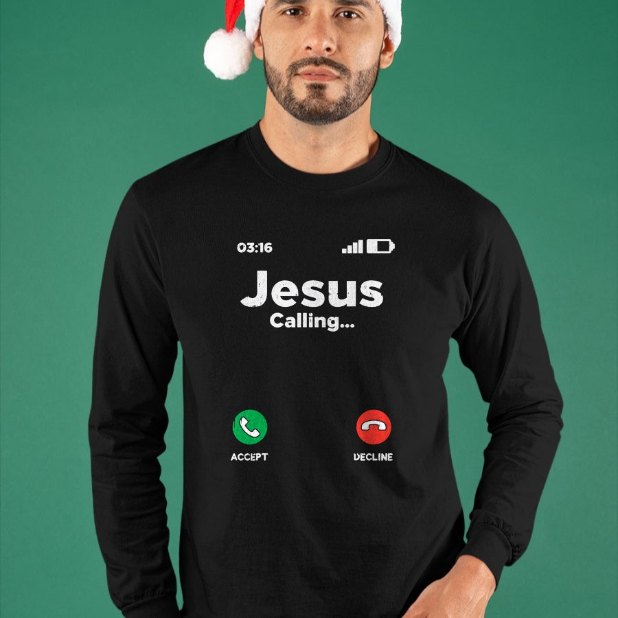 Christian Tee, Christian Faith Unisex T-Shirt/Hoodie/Sweatshirt HLT00 - Jesus Calling God Christ Faith Religious Christian Gift T-Shirt