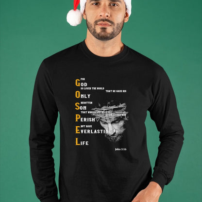 Christian Tee, Christian Faith Unisex T-Shirt/Hoodie/Sweatshirt HLT00 - For God So Loved The World Love Jesus Christian T-Shirt