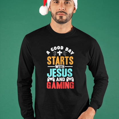 Christian Tee, Christian Faith Unisex T-Shirt/Hoodie/Sweatshirt HLT00 - Funny Christian Jesus Gaming Gift for Christian Gamer T-Shirt