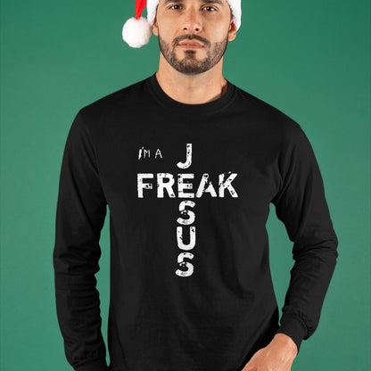 Christian Tee, Christian Faith Unisex T-Shirt/Hoodie/Sweatshirt HLT00 - I_m A JESUS FREAK - Faith, God, Cross, Christian - Jesus4m3 T-Shirt