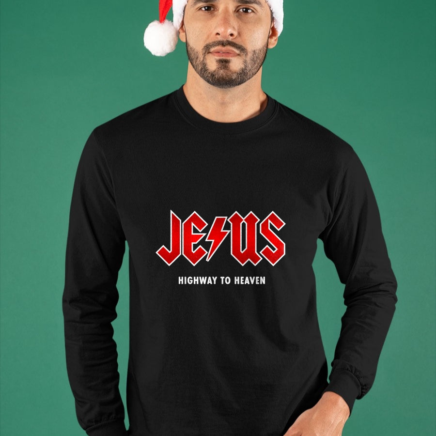 Christian Tee, Christian Faith Unisex T-Shirt/Hoodie/Sweatshirt HLT00 - Jesus - Highway to Heaven - Hard Rocker & Devout Christian T-Shirt