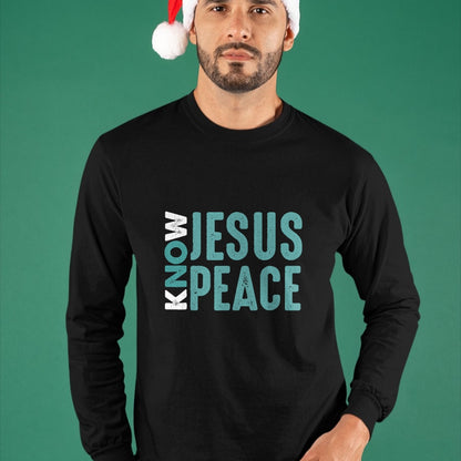 Christian Tee, Christian Faith Unisex T-Shirt/Hoodie/Sweatshirt HLT00 - Jesus Christian Bible Verse Scripture Know Jesus Know Peace T-Shirt