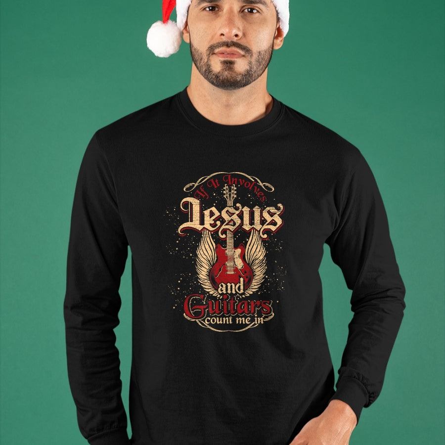 Christian Tee, Christian Faith Unisex T-Shirt/Hoodie/Sweatshirt HLT00 - Guitarist Guitar Musician Christian Music Jesus T-Shirt