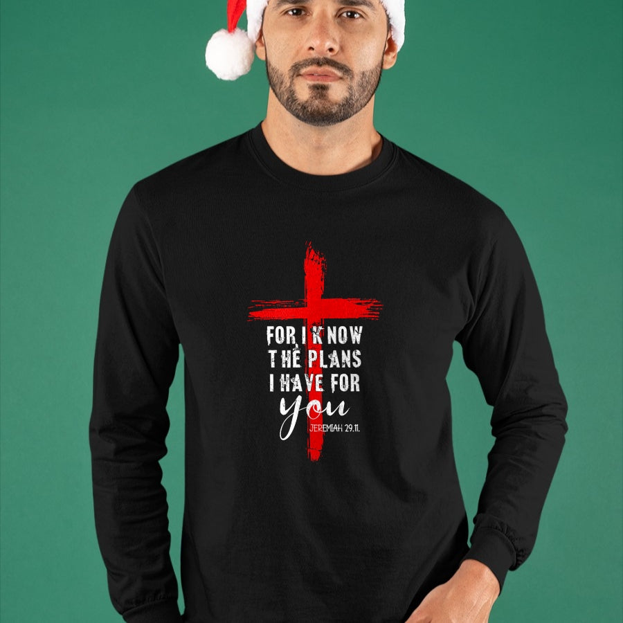 Christian Tee, Christian Faith Unisex T-Shirt/Hoodie/Sweatshirt HLT00 - Christian Quote Faith Jeremiah 29.11 T-Shirt (1)