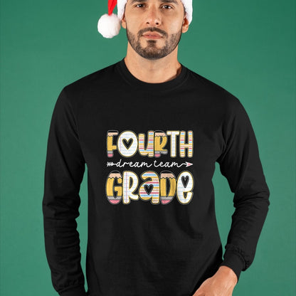 Best Student Shirt, Funny Back To School UnisexT-Shirt/Hoodie/Sweatshirt HLT00 - 4th Grade Dream Team Back to School Teacher Student Kids T-Shirt