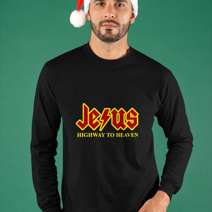 Christian Tee, Christian Faith Unisex T-Shirt/Hoodie/Sweatshirt HLT00 - Jesus Highway To Heaven Funny Christian T-Shirt